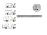 Prag interior IVECO DAILY II, 01.1999-2011, partea stanga=dreapta, metal 1, 0mm, metal galvanizat; lungime 1200 mm,