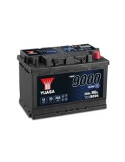 Baterie Auto Yuasa 9000 AGM, cu Start-Stop, 70Ah 760A, 278x175x190mm