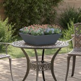 VidaXL Ghiveci Metalic Antracit Metal 50 x 50 x 15 cm