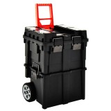 Gossi carucior organizare scule, cu maner, 45x36x90 cm
