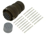 Conector militar AMPHENOL AIR GCA3106M-20-27SNB mufă mamă 14 pini lipire cablu