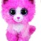 PLUS TY 24CM PISICA ROZ CU PAR CRET