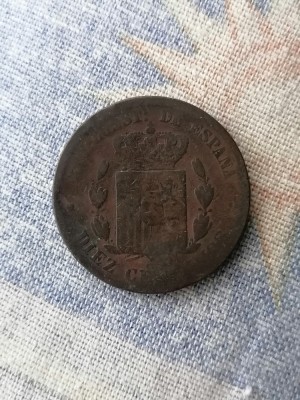 MONEDA-10 CENTIMOS 1878- SPANIA foto