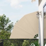 Ecran de intimitate pentru balcon Bej 140 x 140 cm țesătură