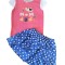Compleu cu fustita - I love mom and dad (Marime Disponibila: 3-6 luni (Marimea