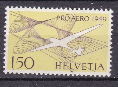 Elvetia 1949 Aero MI 518 MNH foto