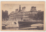 Bnk cp Paris - H&ocirc;tel de Ville si podul Arcole - necirculata, Franta, Printata