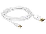 Cablu DELOCK DisplayPort 1.2 cu mufă DisplayPort și mini DisplayPort 83483