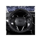 Husa volan imitatie piele marimea M culoare Negru / Diamond Cod: FX96B Automotive TrustedCars