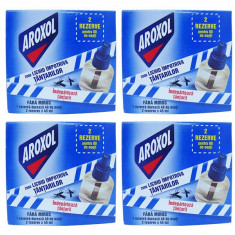 4 x Cutii Aroxol 2000, Lichid impotriva tantarilor, 2 x 45ml, 2 Rezerve/cutie foto