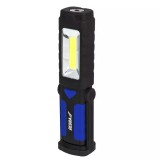 Lanterna 3w cob led+1w led, longitudinala cu suport, cu baterii, Dedra