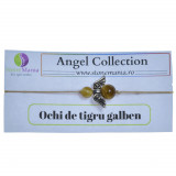 Bratara therapy angel collection ochi de tigru galben 6-8mm, Stonemania Bijou