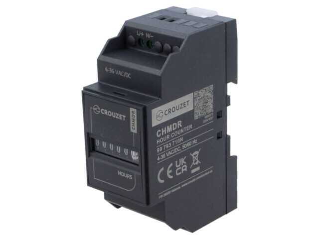 Contor electromecanic CROUZET pentru timp consumat, indicator mecanic