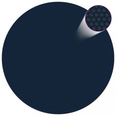 vidaXL Folie solară plutitoare piscină, negru/albastru, 210 cm, PE foto
