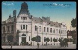 1910 Romania CP Satu Mare, Posta Centrala, caruta, animatie, circulata in 1949, Printata