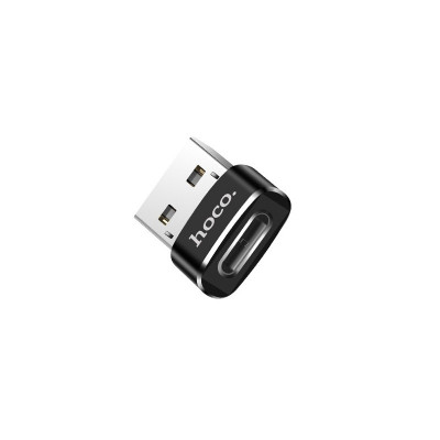 Adaptor Conversie USB Type-C (Mama) la USB (Tata) HOCO UA6, Negru foto
