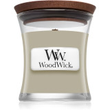 Woodwick Fireside Au Coin Du Feu lum&acirc;nare parfumată cu fitil din lemn 85 g