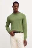 United Colors of Benetton pulover de l&acirc;nă culoarea verde, 111ZU10AB