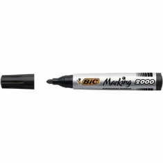 Marker permanent BIC 2000, varf rotund 1. 7 mm, negru