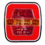 Lampa spate, stop combinata LED RCL-05-LR stanga dreapta AMiO, lumini pozitie stop semnalizare, ECE E9 R10, 10-30V DC, IP67, 108x102x46 mm