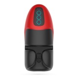 Masturbatoare cu vibratii - Crushious Pancho Masturbator cu Presiune Reincarcabil 10 Moduri de Vibratie pe Gland si Flapsuri