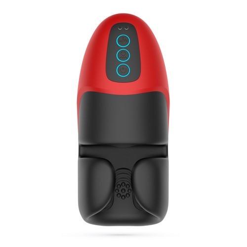 Masturbatoare cu vibratii - Crushious Pancho Masturbator cu Presiune Reincarcabil 10 Moduri de Vibratie pe Gland si Flapsuri