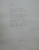 Manuscris de expozitie scris olograf de poetul Gheorghe Pitut, poezia Sonet