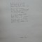 Manuscris de expozitie scris olograf de poetul Gheorghe Pitut, poezia Sonet