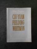 GEO BOGZA - CIU YUAN. HENRY FIELDING. WALT WHITMAN