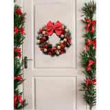 Cumpara ieftin Sticker/Autocolant Craciun Con de Pin cu funda rosie 29x29cm - 644475