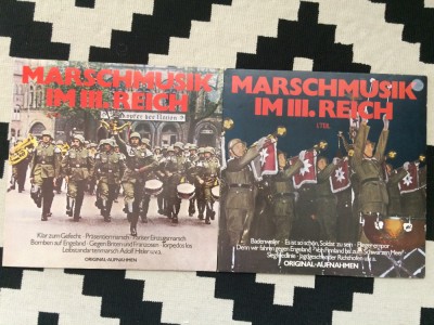 Marschmusik Im III. Reich 1+2 Original recordings germania nazista disc vinyl lp foto
