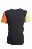 Tricou barbati Jack &amp; Jones, cu maneci colorate, negru, M