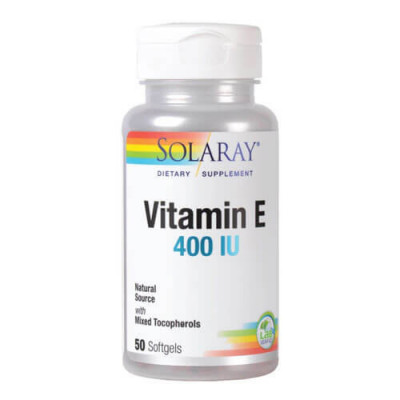 Vitamina E 400UI, 50cps, Solaray foto