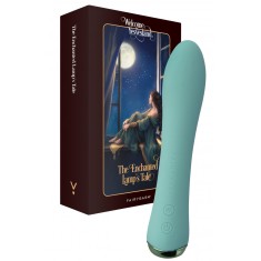 Vibrator WowGenie FairyGasm, 9 Moduri Vibratii, Functie Incalzire, Silicon, USB, IPX7, Verde, 17.5 cm
