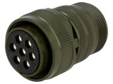 Conector circular 20 mm aliaj aluminiu oliv