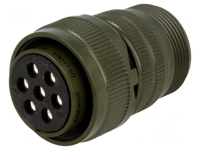 Conector circular 20 mm aliaj aluminiu oliv