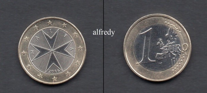 MALTA 2016, 1 euro