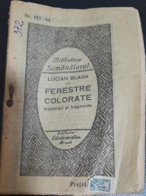 Ferestre colorate - Lucian Blaga foto