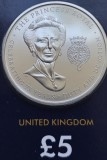 5 pounds 2025 Marea Britanie, Princess Anne, Brilliant unc, Coincard