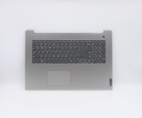 Carcasa superioara cu tastatura palmrest Laptop, Lenovo, IdeaPad 3-17IIL05 Type 81WF, 5CB0X56889, AP1JX000400, Platinum Grey, layout US