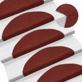 Gossi covorase autocolante de scari, 15 buc, 56x17x3 cm, rosu