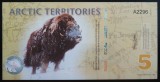 Cumpara ieftin Bancnota - Fantezie 5 DOLARI POLARI - TERITORIILE ARCTICE, ND * Cod 752 = UNC