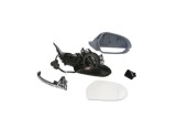 Oglinda exterioara Audi A6 (4g/C7), 01.2011-09.2018, partea Stanga, culoare sticla crom, sticla asferica, carcasa grunduita, cu incalzire, ajustare e