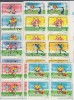ROMANIA 1990 LP 1237 TURNEUL FINAL C.M. FOTBAL ITALIA BLOCURI DE 4 TIMBRE MNH, Nestampilat