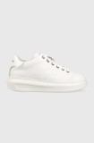 Karl Lagerfeld sneakers din piele KAPRI KC culoarea alb, KL62523F