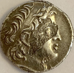 IMPERIUL SELEUCID-DIDRACHM/DRAHMA-129-125 BC. DEMETRIOS II NICATOR,REG.SIRIA,AG. foto