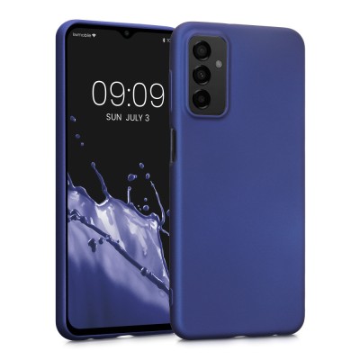 Husa Kwmobile pentru Samsung Galaxy M23 5G, Silicon, Albastru, 57952.64 foto