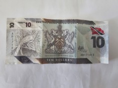 Trinidad Tobago 10 Dollars 2020 Polimer foto