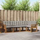 vidaXL Set de canapele de exterior 5 pcs Gri natural și deschis 3368662