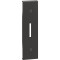 Placa intrerupator inversor semne verticale 1M Living Now Bticino negru KG06V